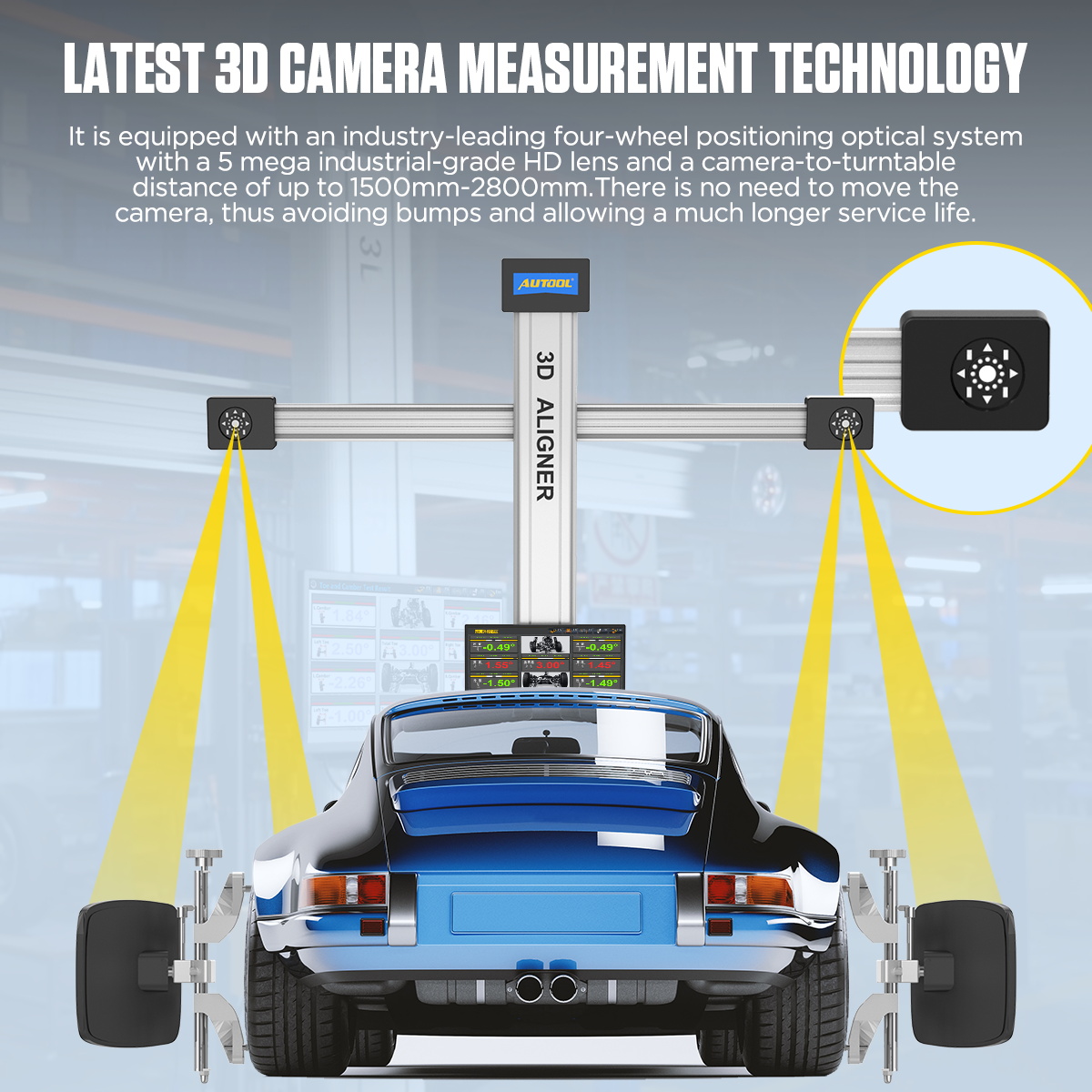 Wheel Alignment Machine - XC508 Automated Machine Parts: Complete 3D