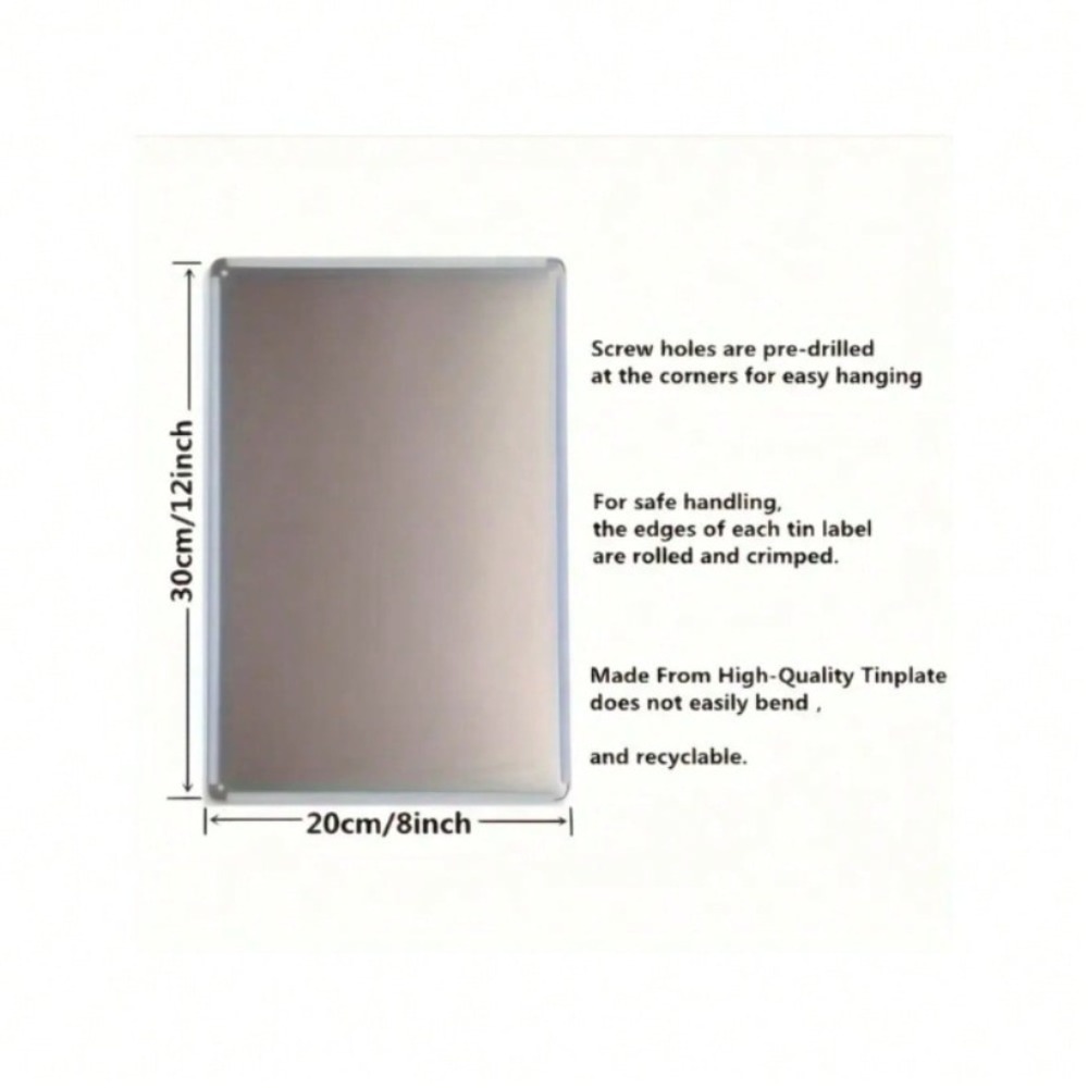 Funny Metal Wall Sign 