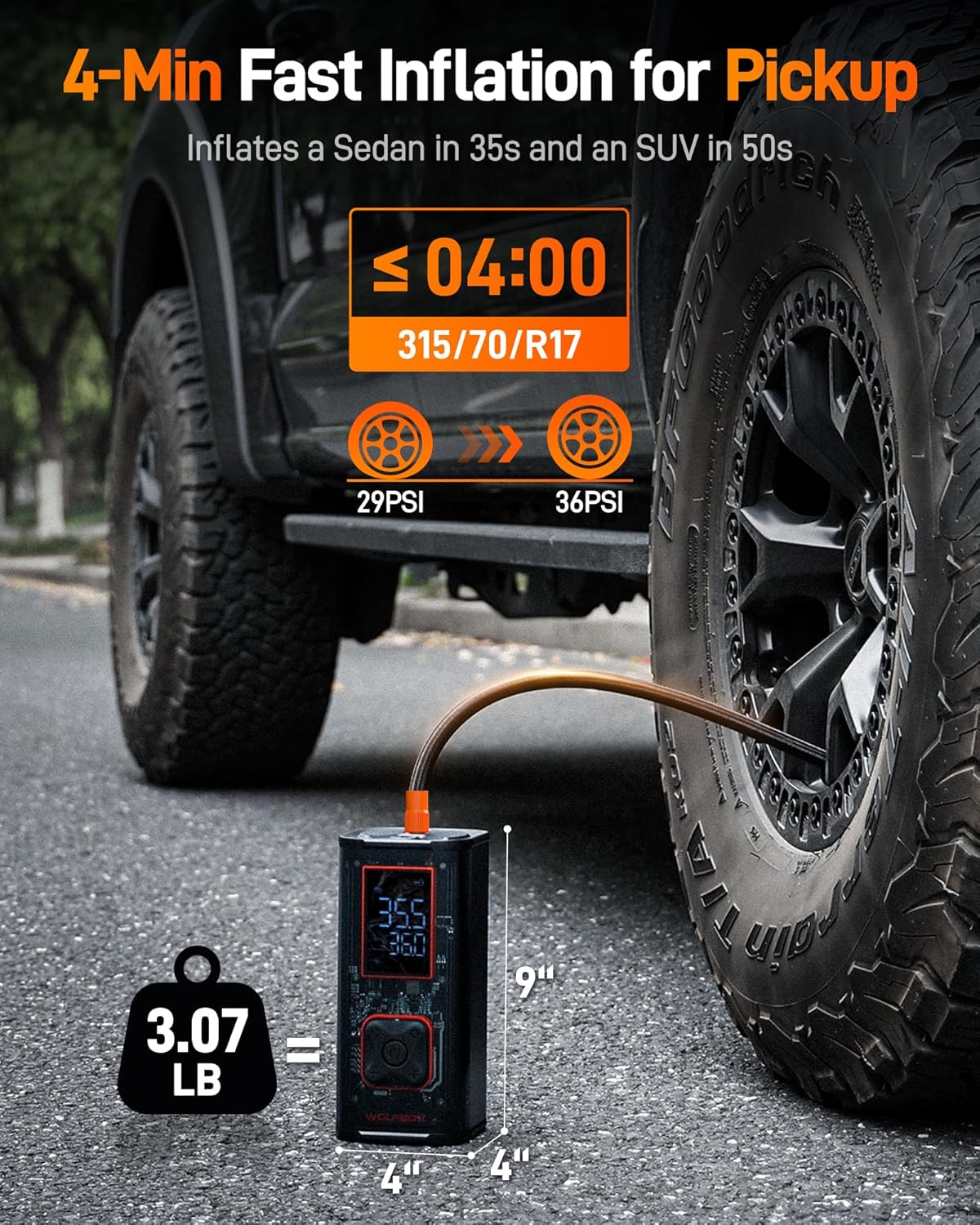 Tire Inflator Portable Air Com - Air Compressor recensie en prijs