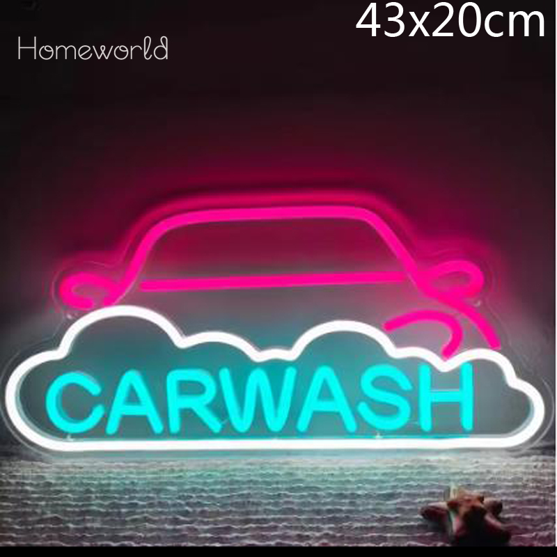 Car Wash LED Neon Lights sign  - Auto Repair Shop Design recensie en prijs