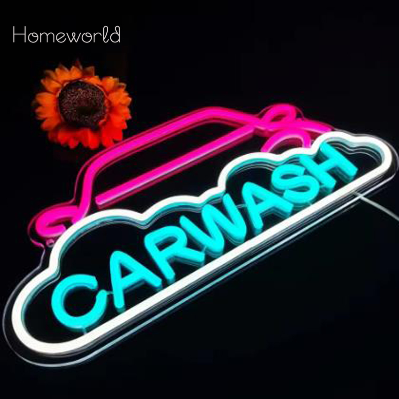 Car Wash LED Neon Lights sign  - Auto Repair Shop Design recensie en prijs
