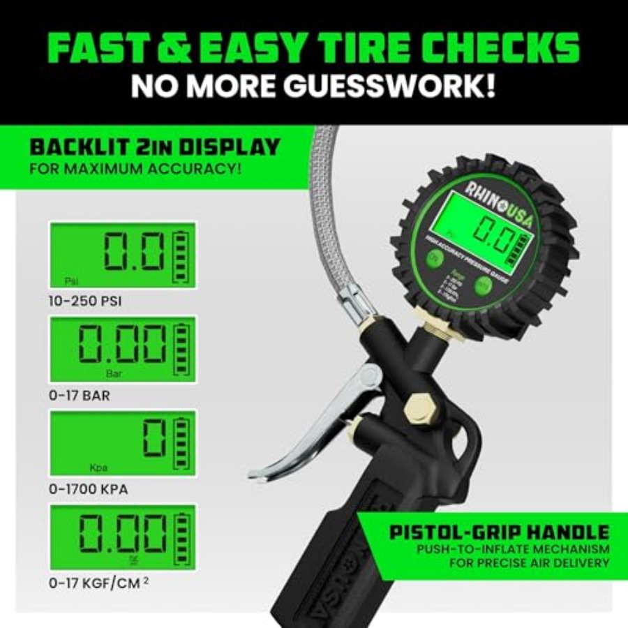 Digital Tire Pressure Gauge wi - Air Compressor recensie en prijs