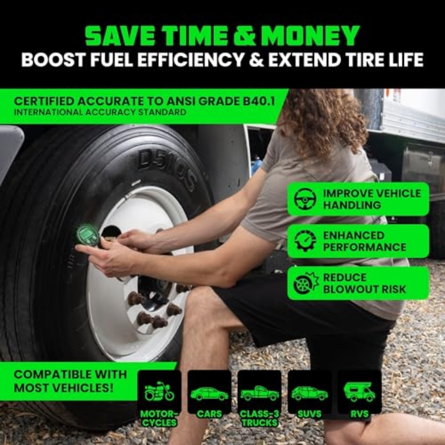 Digital Tire Pressure Gauge wi - Air Compressor recensie en prijs