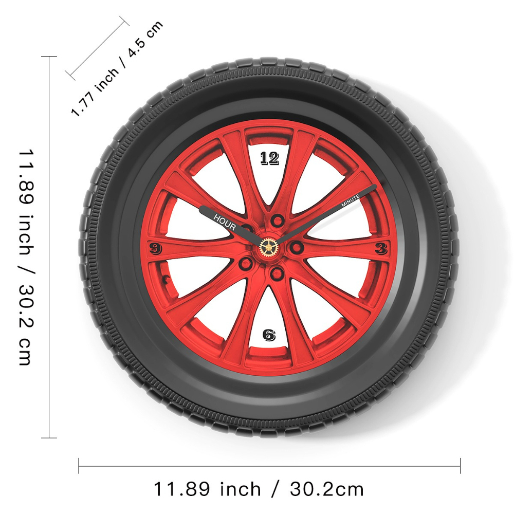 Tire Metal Wall Clock Creative - Auto Repair Shop Design recensie en prijs