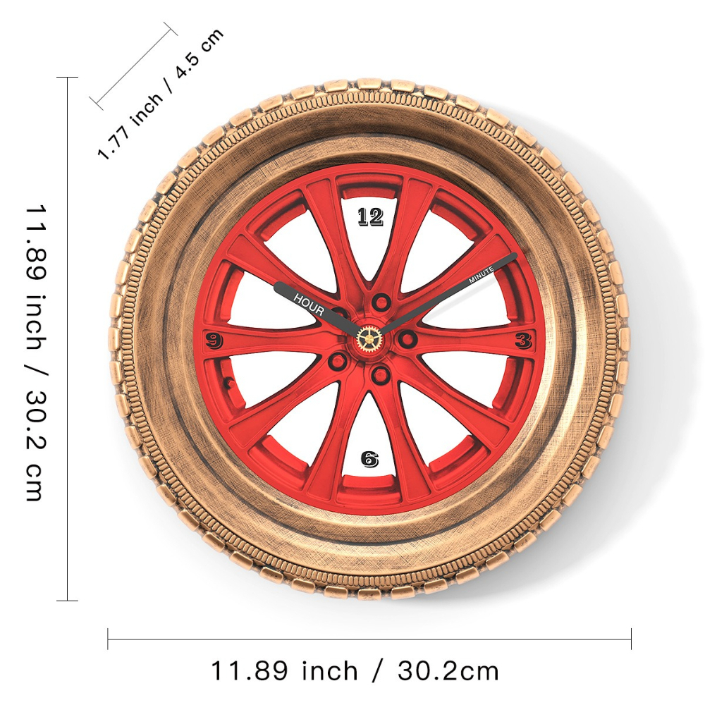 Tire Metal Wall Clock Creative - Auto Repair Shop Design recensie en prijs