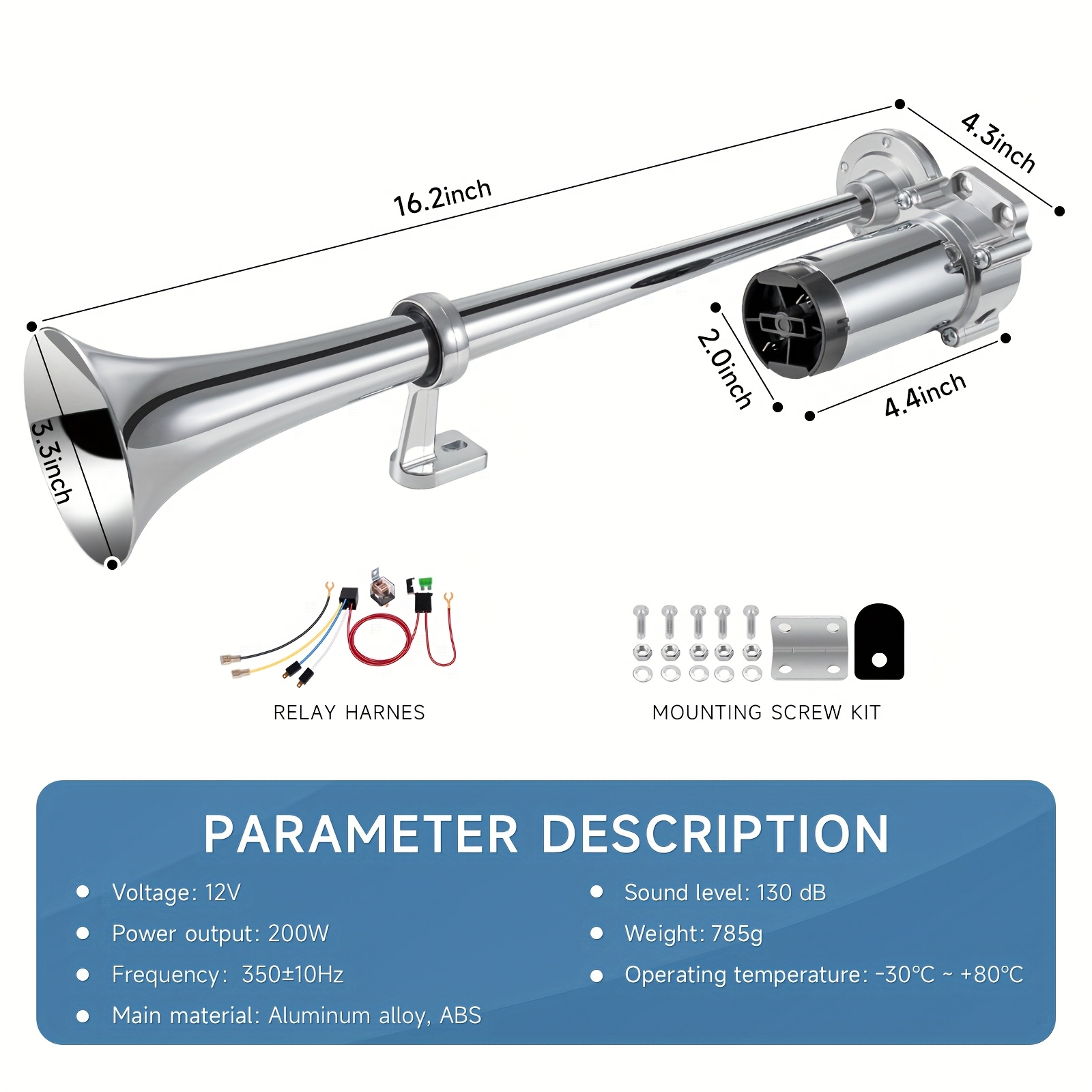 ALLREY Air Horn for Truck Boat - Air Compressor recensie en prijs