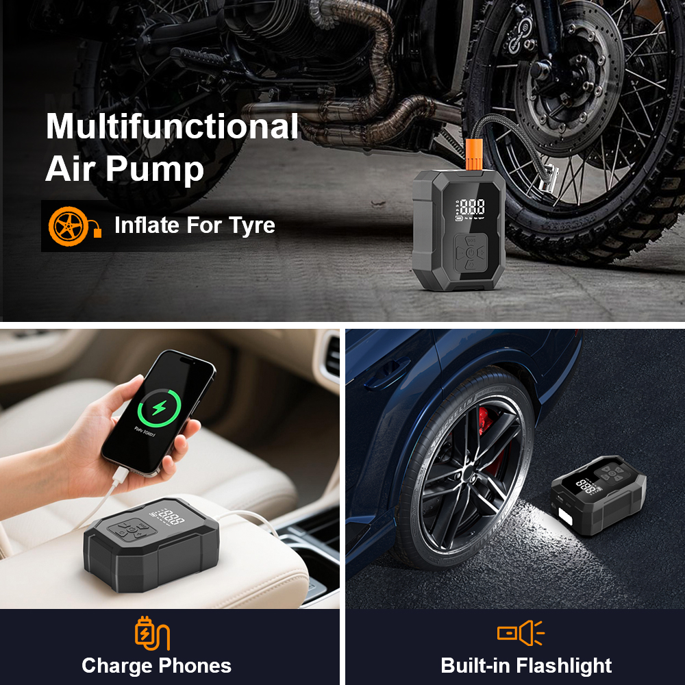 YIJU Mini Air Pump Tire Inflat - Air Compressor recensie en prijs